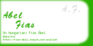 abel fias business card